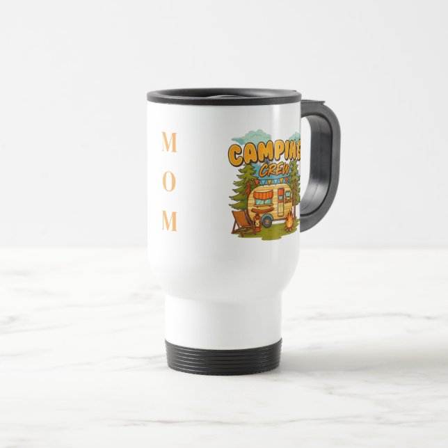 Mug De Voyage Équipe de camping (Devant droit)