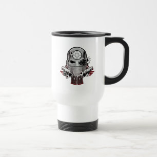 Mug De Voyage Équipe de suicide   Deshot Masque & Armes Tatouage