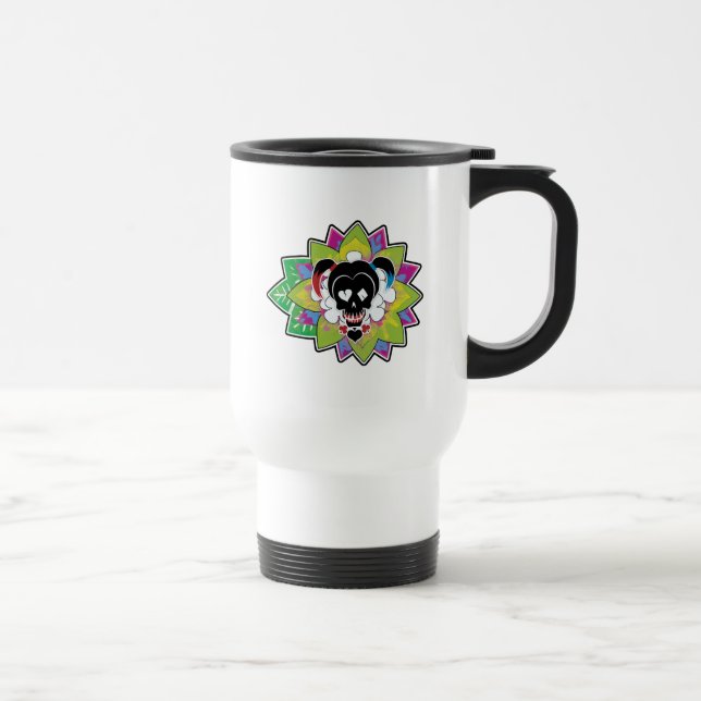 Mug De Voyage Équipe de suicide | Harley Quinn Crâne tatouage (Droite)