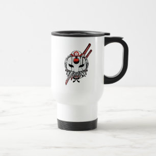 Mug De Voyage Équipe de suicide   Katana Masque & Epées Tatouage