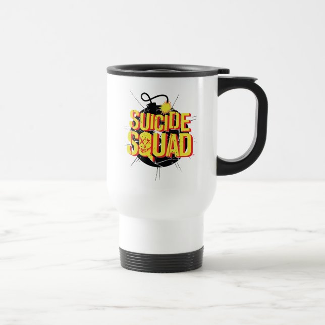 Mug De Voyage Équipe de suicide | Logo de la bombe (Droite)