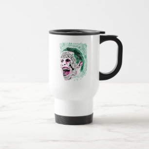 Mug De Voyage Équipe de suicide   Rire Joker Head Sketch