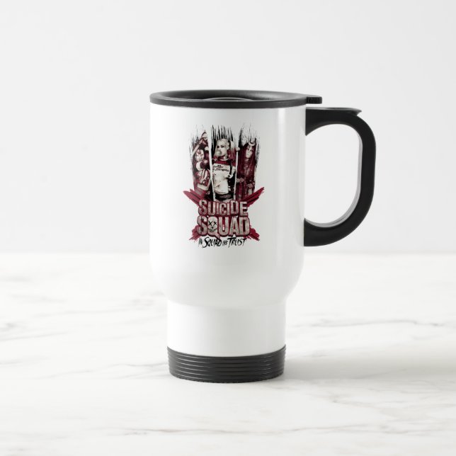 Mug De Voyage Équipe de suicide | Squad Girls "In Squad We Trust (Droite)