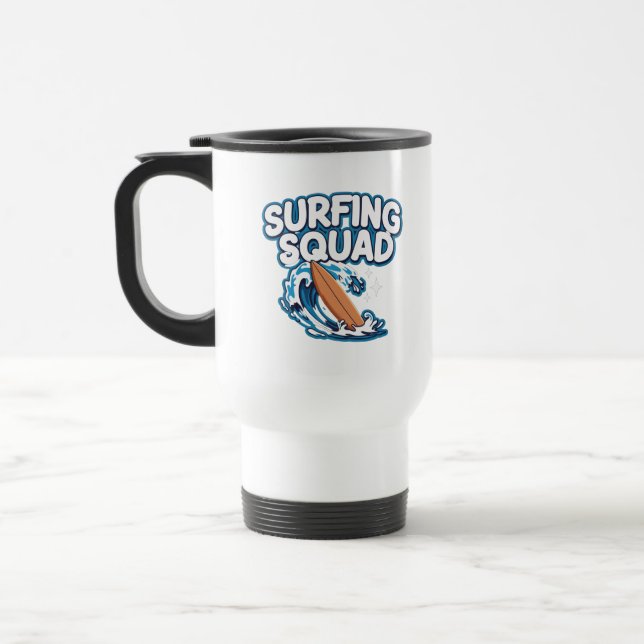 Mug De Voyage Équipe de surf (Gauche)