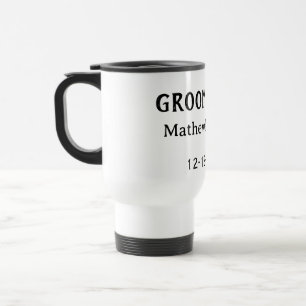 Mug De Voyage Équipe du marié nom du garçon d'honneur date enter