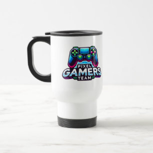 Mug De Voyage Équipe Pixel Gamers - Niveau supérieur