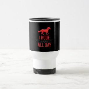 Mug De Voyage Équitation - Cheval Ride Cadeau