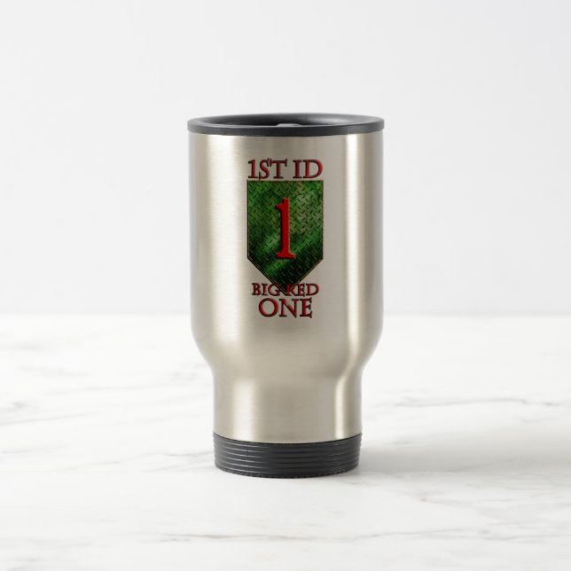 Mug De Voyage ęr Rouge un de Division d'infanterie grand (Centre)