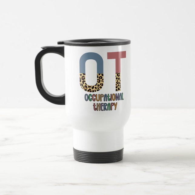 Mug De Voyage Ergothérapie OT Cheetah Futur OT Dons (Gauche)