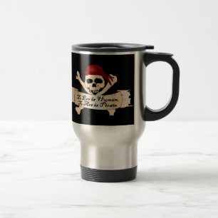 Mug De Voyage Err est humain, Arr est pirate
