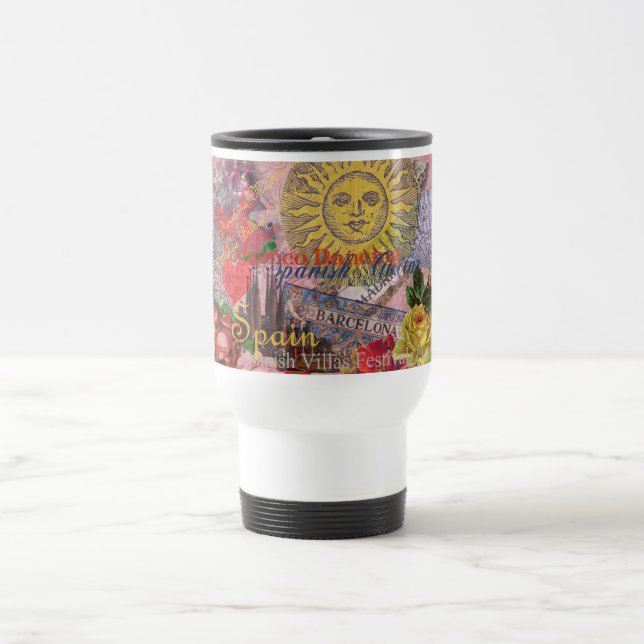 Mug De Voyage Espagne Sunshine Espagnol Travel Art (Centre)