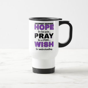Mug De Voyage Espère Prière Souhaite...Sarcoidose Voyage Mug