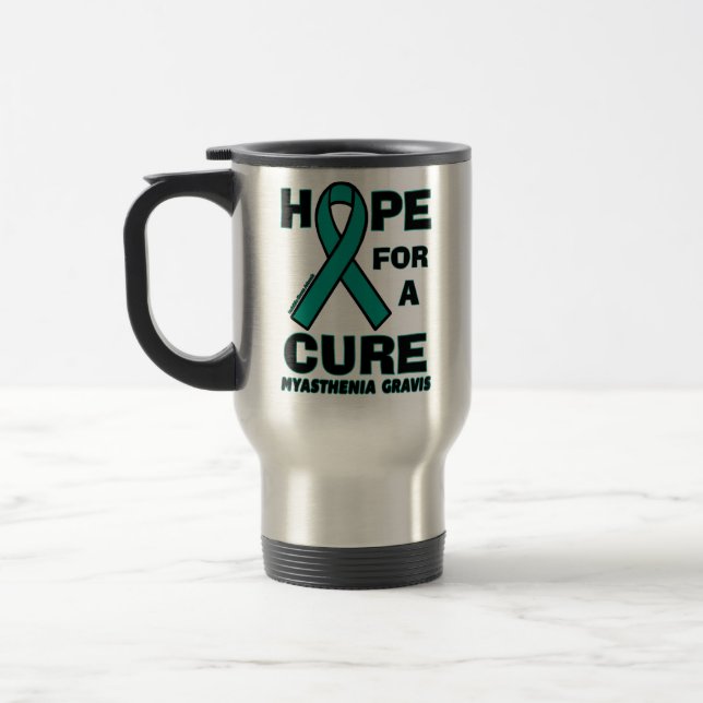 Mug De Voyage Espoir pour une myasthénie gravis de traitement… (Gauche)