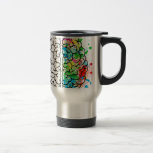 Mug De Voyage esprit cerveau psychologie idée coeurs