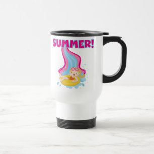 Mug De Voyage Été blond de fille