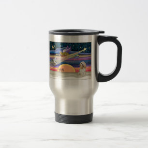 Mug De Voyage Étoile de Noël - Cocker Spaniel (buff)