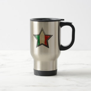 Mug De Voyage Étoile italienne de drapeau
