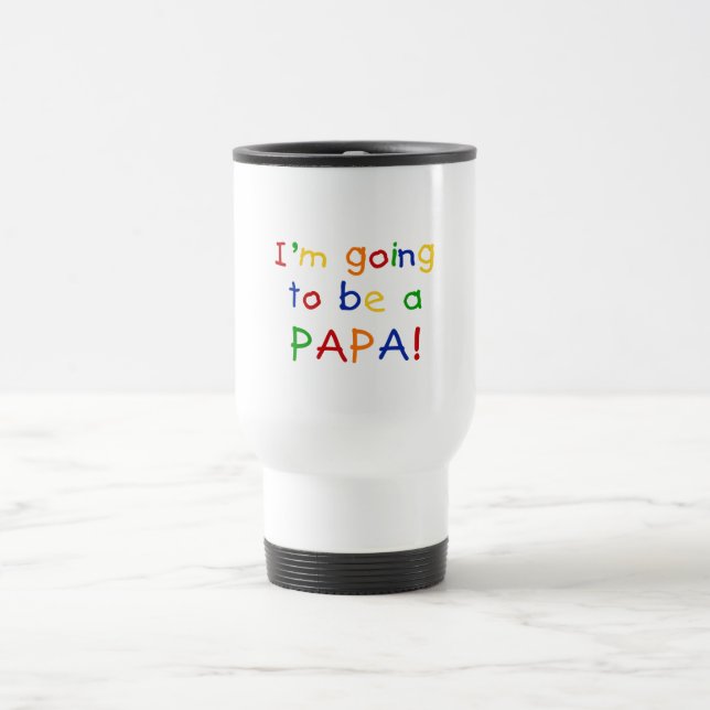 Mug De Voyage Être un Papa - Couleurs primaires (Centre)