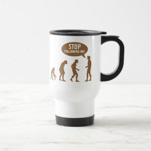 Mug De Voyage évolution - cessez de me suivre !