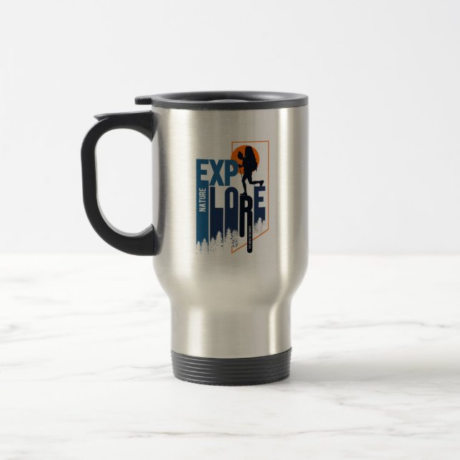 Mug De Voyage Exploration de la nature | Femmes- (Gauche)