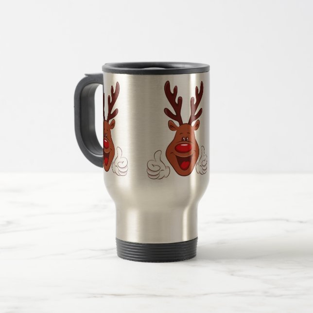 Mug De Voyage Face de Christmas (Devant gauche)
