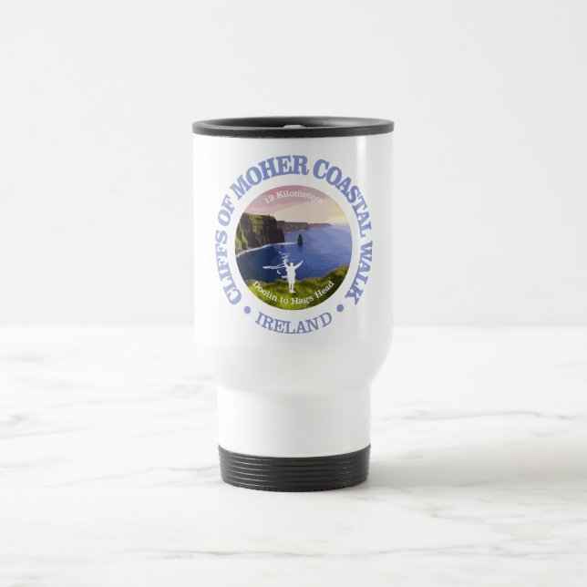 Mug De Voyage Falaises de Moher Coastal Walk (rd) (Centre)