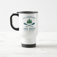 Family Lake House Bateau Russe moderne Oar Pine Tr