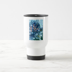 Mug De Voyage Fée de givre vue d'un hiver saphir