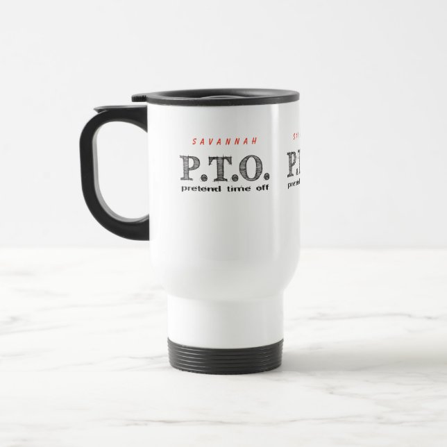 Mug De Voyage Félicitations amusantes pour faire semblant d'être (Gauche)