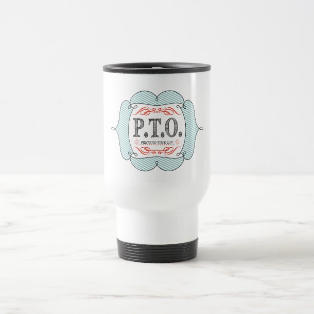 Mug De Voyage Félicitations drôles Promu en Congé Fictif (Centre)