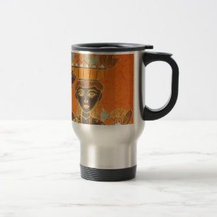 Mug De Voyage Femme africaine portant panier d'art