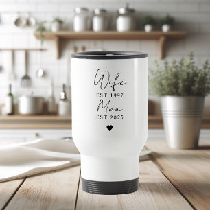 Mug De Voyage Femme Maman EST 2025   Cadeau personnalisé