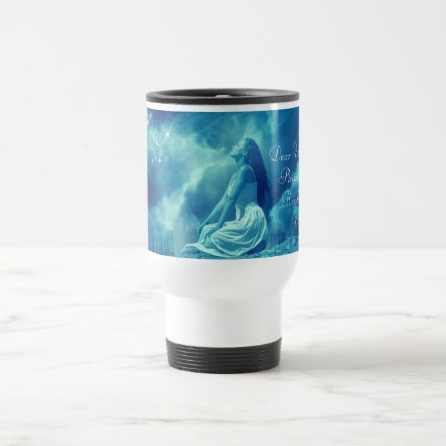 Mug De Voyage Femme mythique envoyant des prières à l'univers (Centre)