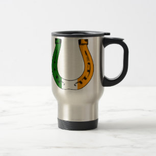 Mug De Voyage fer à cheval irlandais chanceux