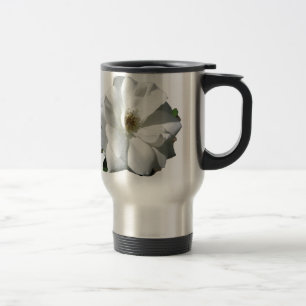 Mug De Voyage Fête de Mariage aux Roses Blanches Floraisons Dest