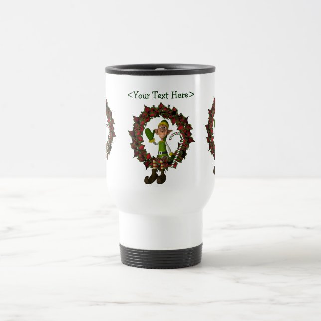 Mug De Voyage Fête de Noël Personnalisée (Centre)