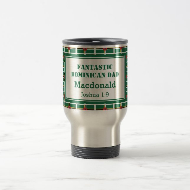 Mug De Voyage Fête des pères FANTASTIQUE DOMINICA DAD Personnali (Centre)