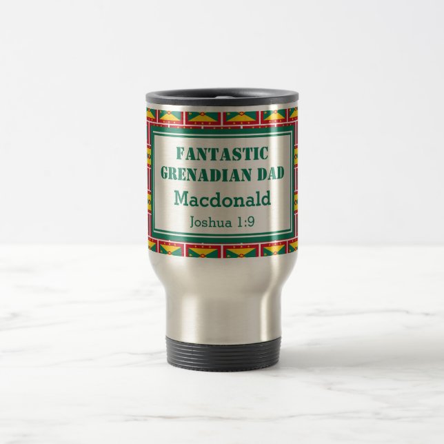 Mug De Voyage Fête des pères FANTASTIQUE GRENADIAN DAD Personnal (Centre)