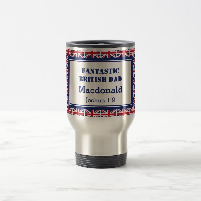 Mug De Voyage Fête des pères FANTASTIQUE PÈRE BRITANNIQUE (Centre)