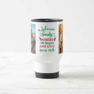 Mug De Voyage Fête des pères Photo personnalisée et nom