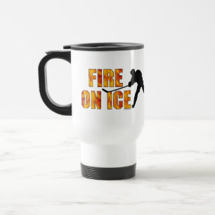 Mug De Voyage Feu de hockey sur glace