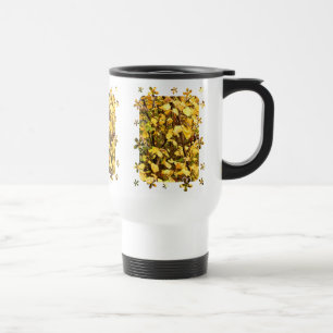 MUG DE VOYAGE FEUILLES D'AUTOMNE JAUNE