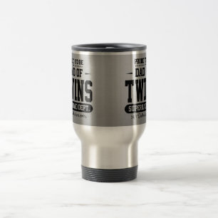Mug De Voyage Fier d'être papa de service de Superdad de jumeau