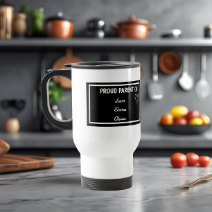 Mug De Voyage Fier Parent de avec des noms personnalisés - Fête