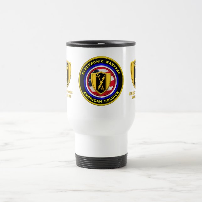 Mug De Voyage Fière guerre électronique des anciens combattants  (Centre)