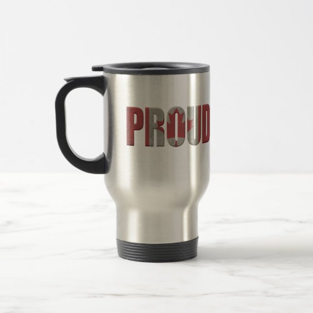 Mug De Voyage Fière patriotique canadienne (Gauche)