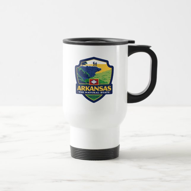 Mug De Voyage Fierté de l'État | Arkansas (Droite)
