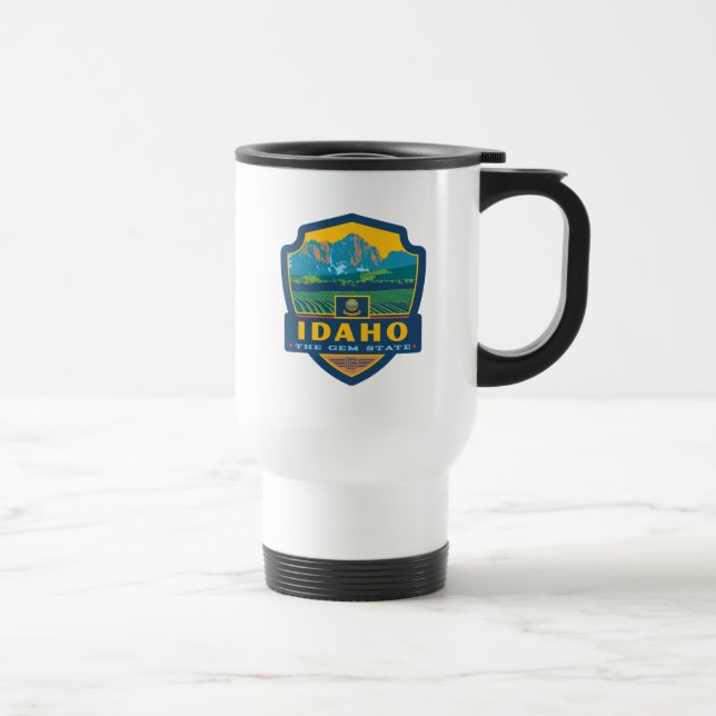 Mug De Voyage Fierté de l'État | Idaho (Droite)