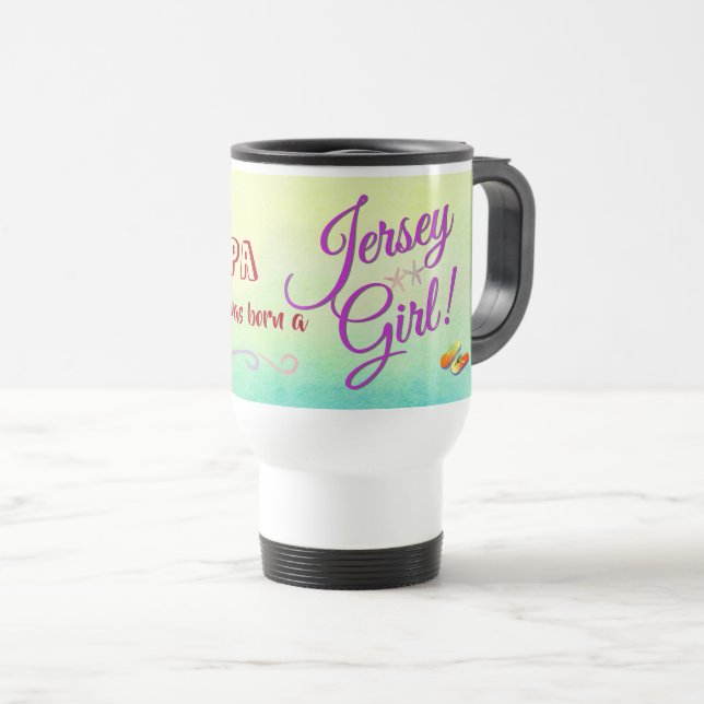 Mug De Voyage Fille du Jersey une fois et toujours (Devant droit)