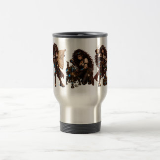 Mug De Voyage Fille Steampunk - Alimentée par le café, les donné